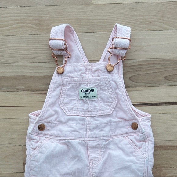 OshKosh B'gosh Other - OshKosh Corduroy Overalls Pink Baby 9 Months Rose Gold Hardware